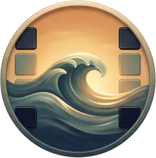 Groundr Serene level badge - earned during your recovery journey